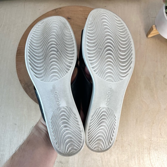 Ecco Touch Plateau Sandals in Black Leather Size  37 - Picture 16 of 16